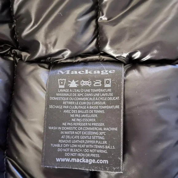 Mackage Black Hooded Down Parka with Removable Down Liner - Picture 8 of 8